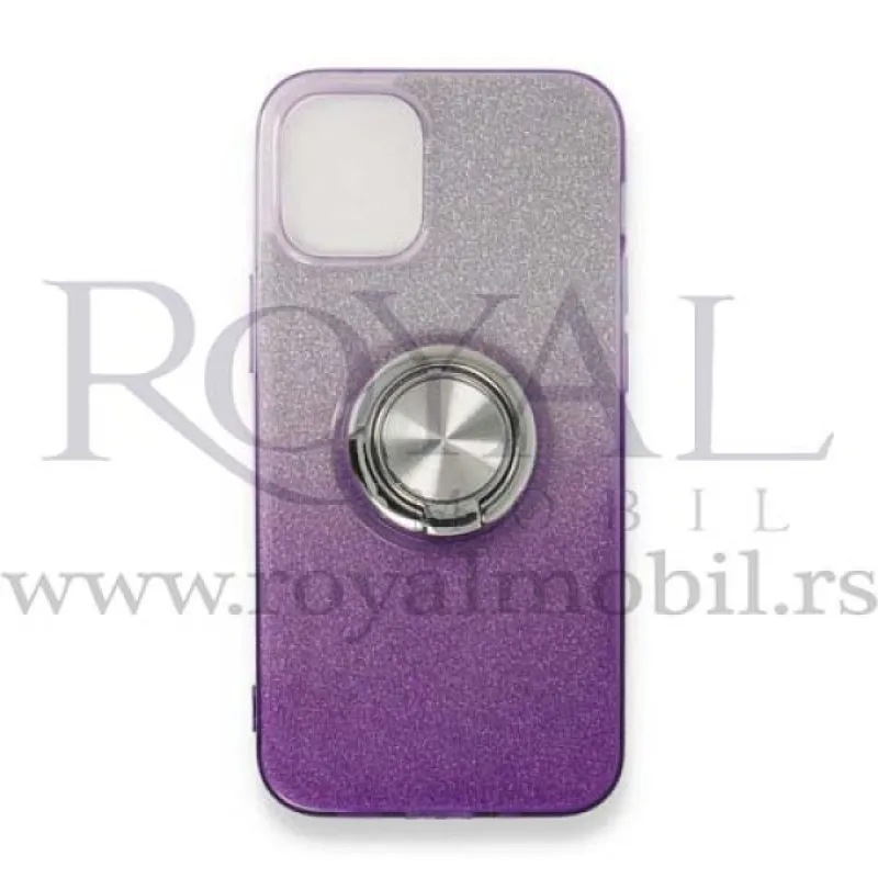 Silikonska futrola OMBRE SHINE RING za Samsung G985 Galaxy S11 / S20 Plus ljubicasta