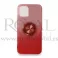Silikonska futrola OMBRE SHINE RING za iPhone 11 Pro Max (6.5) crvena --D23