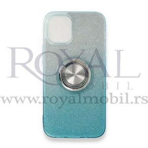 Silikonska futrola OMBRE SHINE RING za iPhone 11 (6.1) plava