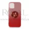 Silikonska futrola OMBRE SHINE RING za iPhone 11 Pro (5.8) crvena