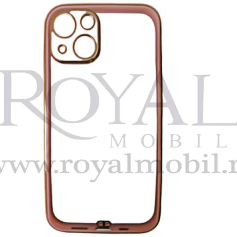 Silikonska futrola sa Niklovanim obodom za iPhone XR roze 
