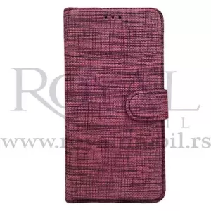 Futrola TEXTILE FLIP za Samsung A205/A305 Galaxy A20/A30 ljubicasta --C80 --A125 --C68 --B191