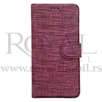 Futrola TEXTILE FLIP za Samsung A705 Galaxy A70 ljubicasta --R122 --B95