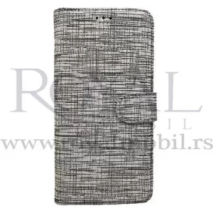 Futrola TEXTILE FLIP za Huawei Mate 20 lite siva --C80 --A197