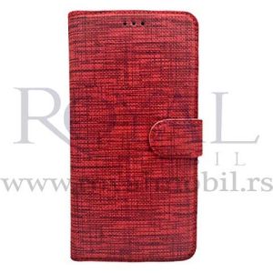 Futrola TEXTILE FLIP za iPhone 11 Pro Max (6.5) crvena --C121