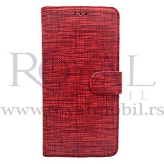 Futrola TEXTILE FLIP za iPhone 11 Pro Max (6.5) crvena --C121