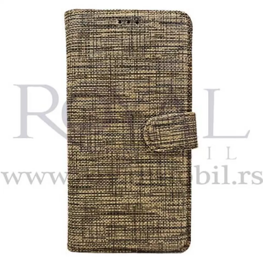 Futrola TEXTILE FLIP za iPhone 11 (6.1) zlatna --B191 --S96