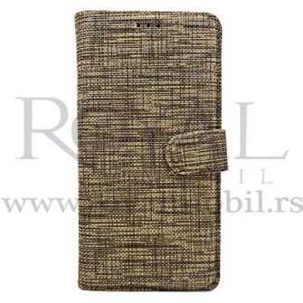 Futrola TEXTILE FLIP za iPhone 11 Pro (5.8) zlatna --S93