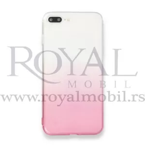 Silikonska futrola OMBRE SOFT za iPhone 8 roze --C42