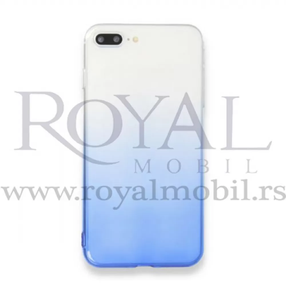 Silikonska futrola OMBRE SOFT za iPhone 8 plava --C42