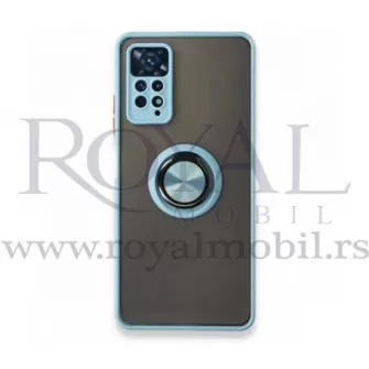Futrola PVC MATTE sa magnetom za Samsung Galaxy S11 Lite/S20 sivo/plava