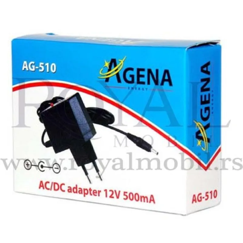 Agena ENERGY AG-510 12V 500mA AC/DC adapter punja?