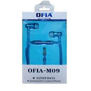 Handsfree univerzalne Slusalice OFIA M-09 sa mikrofonom plave --B181