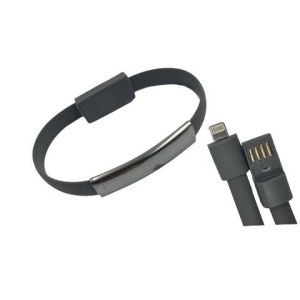 USB kabal NARUKVICA za iPhone 5G/5S/5C/SE/6/6 Plus sivi