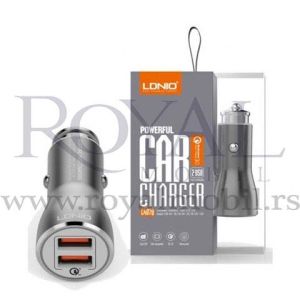 Auto punjac LDNIO Powerfull C407q Fast Charger Expert 2xUSB 3.0 micro