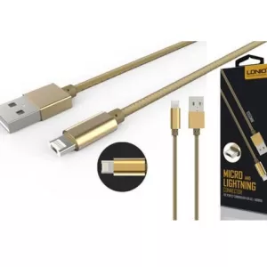 USB kabal LDNIO LC88 2in1 lightning/micro 1m zlatni