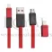 USB data cable REMAX SHADOW MAGNET RC-026t 1m micro/lightning 2in1 red