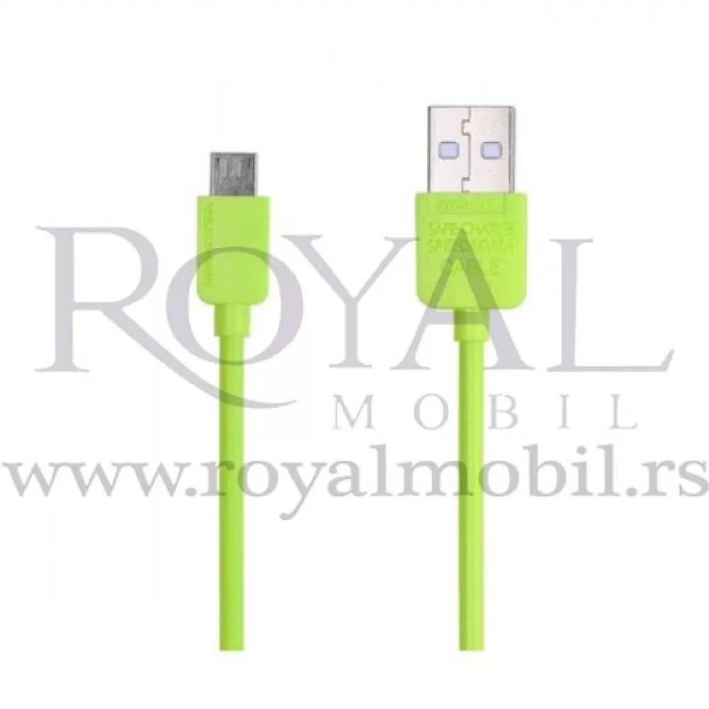 USB data kabal REMAX safe&speed micro zeleni 1m --A57