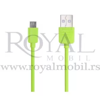 USB data kabal REMAX safe&speed micro zeleni 1m --A57
