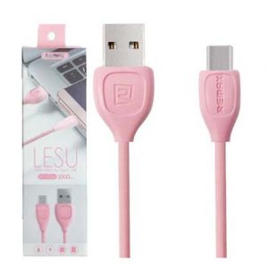 USB data kabal REMAX LESU RC-050a Type-C (Tip-C) roze