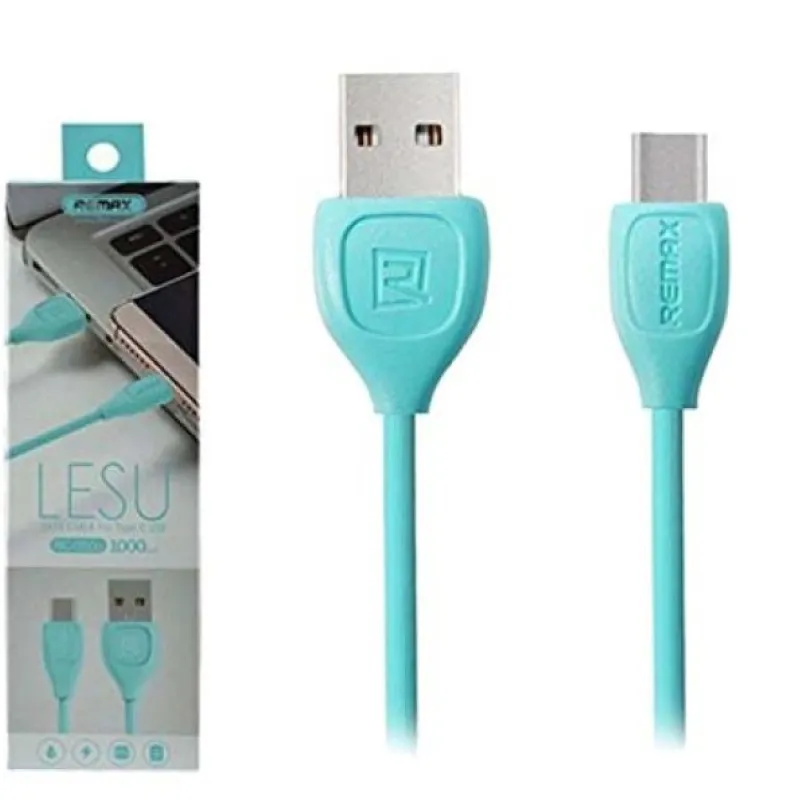 USB data kabal REMAX LESU RC-050a Type-C (Tip-C) tirkizni