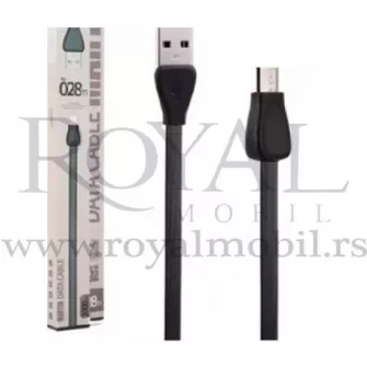 USB kabal REMAX MARTIN RC-028m 1000mm micro crni --C144-189