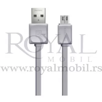 USB data kabal REMAX Fast Pro RC-129m micro sivi 1m