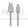 USB data kabal REMAX Fast Pro RC-129m micro sivi 1m