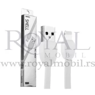 USB data kabal REMAX Shell RC-040i za Iphone lightning beli --R177