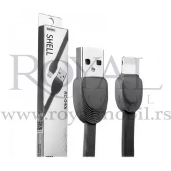 USB data kabal REMAX Shell RC-040i za Iphone lightning crni --R177