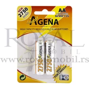 Agena Energy AA 2/1 1.2V 2750mAh Ni-MH punjiva baterija (par)