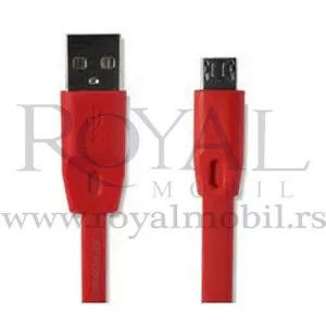 USB data kabal REMAX quick charge&data micro crveni 1m