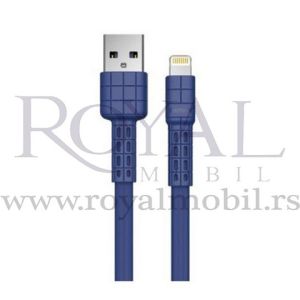 USB data kabal REMAX Armor RC-116i za Iphone lightning plavi --R179