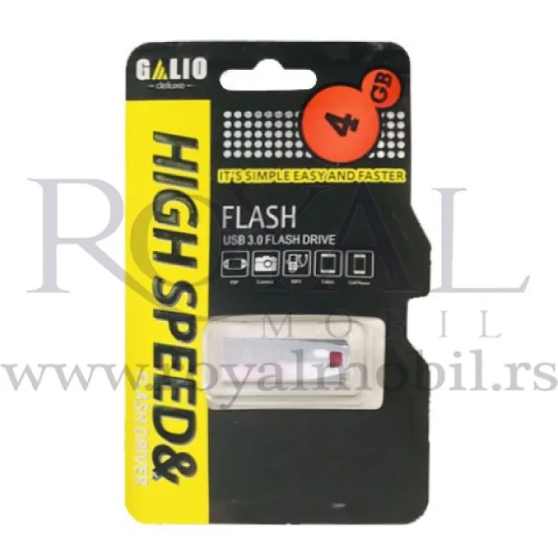 USB Fles GALIO 4GB srebrni