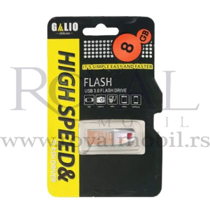USB Fles GALIO 8GB srebrni