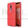 Silikonska futrola IMITACIJA KOZE No4 za iPhone 12 Mini (5.4) crvena