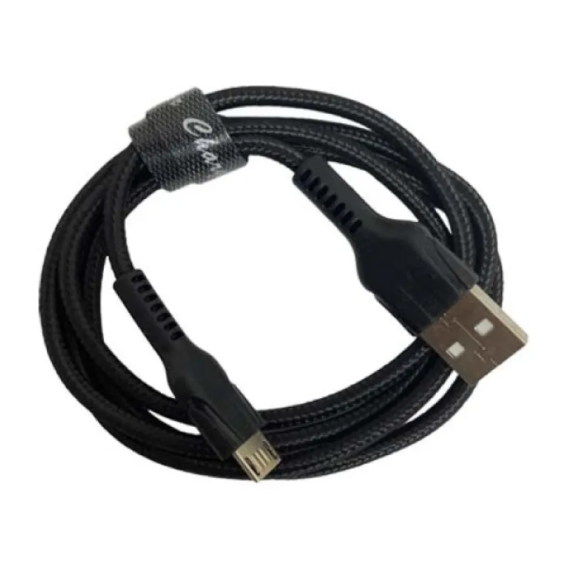 USB kabal OBENIM SAFE-CHARGE SPEED CABLE PERTLA 3.1A Micro crni