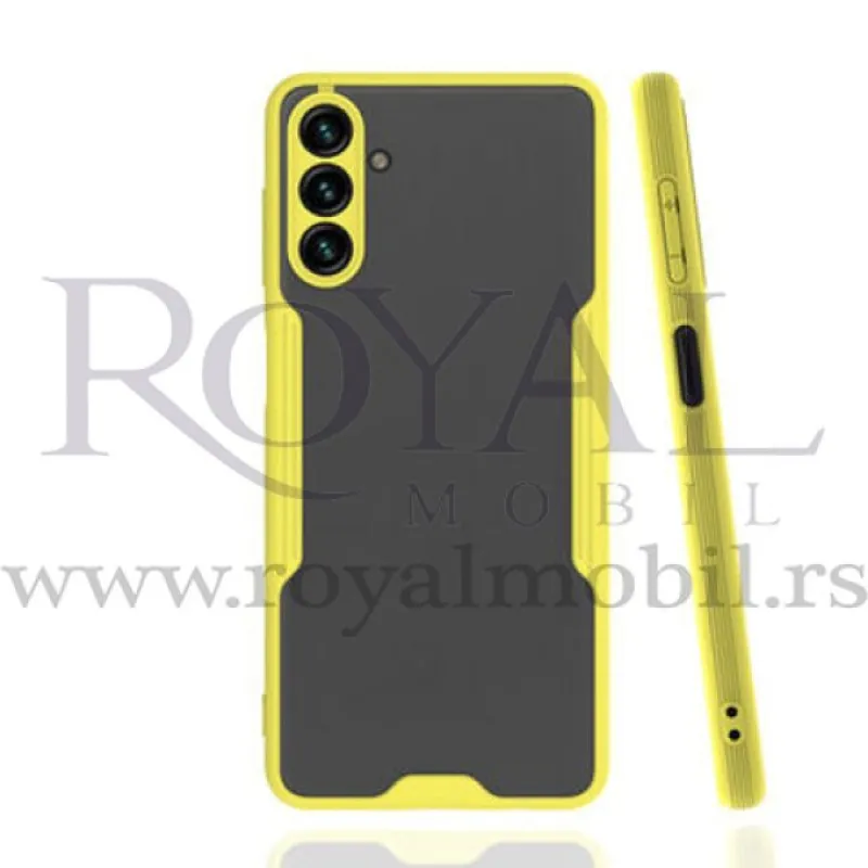 Futrola PVC MATTE sa obodom za Xiaomi Redmi Note 9 zuta