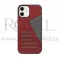 Futrola LEATHER MIMO za iPhone 12 / iPhone 12 Pro (6.1) crvena