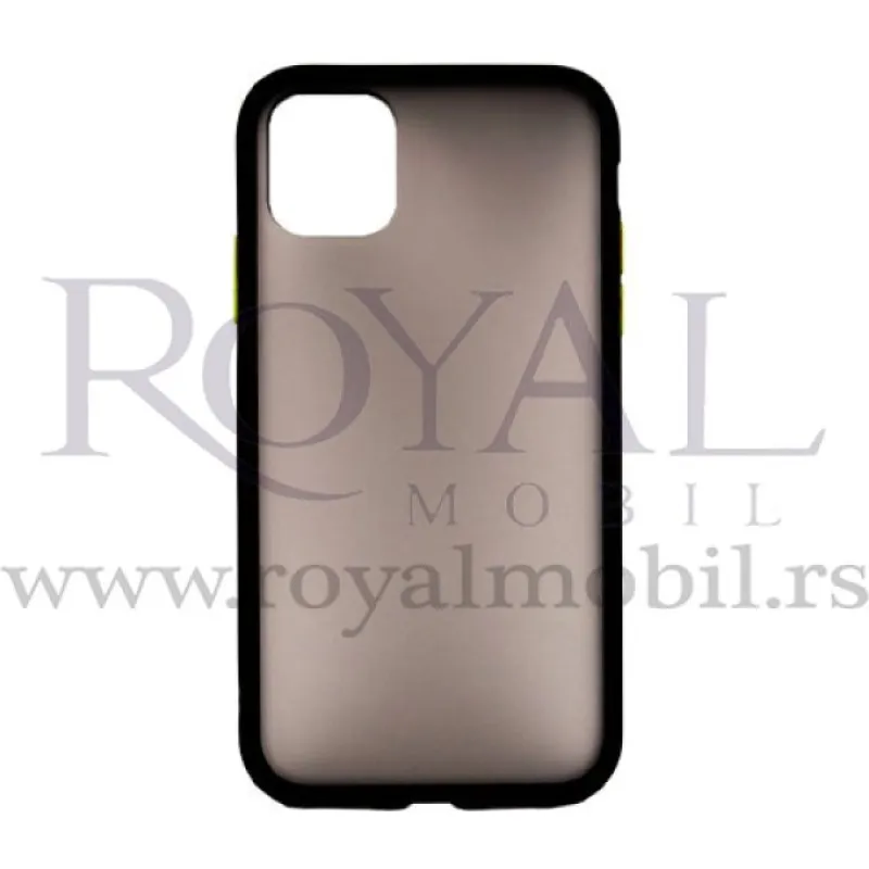 Silikonska futrola MOPAL No3 za Huawei P30 Lite crna sa zutim
