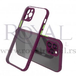 Futrola PVC MOPAL za iPhone 12 Mini (5.4) ljubicasta sa zelenim
