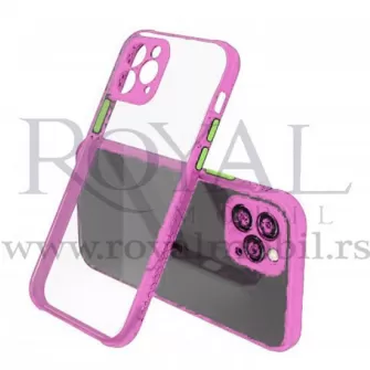 Futrola PVC MOPAL za iPhone 12 Mini (5.4) roze sa zelenim