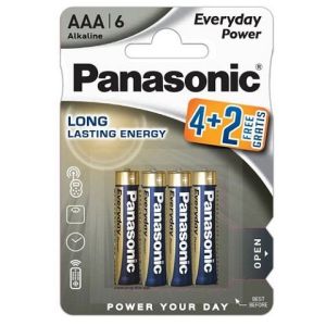 Panasonic LR03 4+2 1.5V Bronze alkalna baterija (pakovanje)