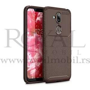 Silikonska futrola AUTO FOCUS LINE za Huawei P Smart 2021 braon