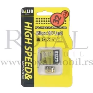 Memorijska kartica GALIO Micro SD sa adapterom 32GB