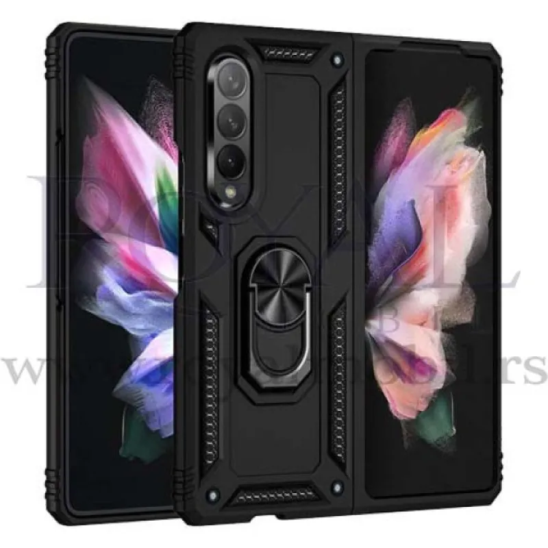 Futrola ARMOUR SA PRSTENOM za Samsung A217 Galaxy A21S crna