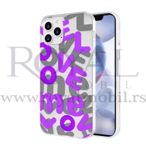 Futrola PVC LOVE za Samsung A217 Galaxy A21S ljubicasta