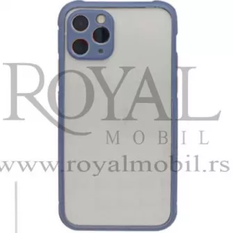 Futrola PVC SA OKVIROM za iPhone 12 Pro (6.1) ljubicasta