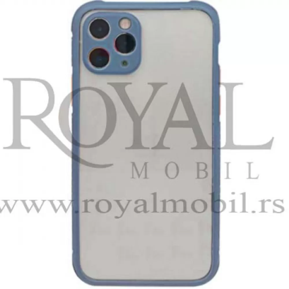 Futrola PVC SA OKVIROM za iPhone 12 Pro (6.1) plava
