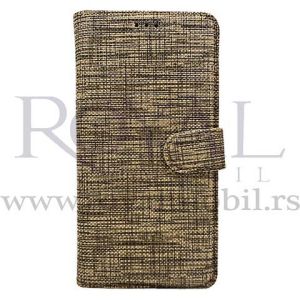 Futrola TEXTILE FLIP za Xiaomi Redmi 9C zlatna